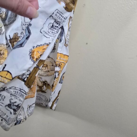 Vintage Print Short Sleeve Dress - Picture 2 of 7